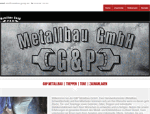 Tablet Screenshot of metallbau-gundp.de